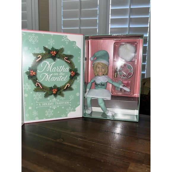 Martha Stewart Martha on a Mantle 2024 Christmas Elf Doll, 10.5" Plush - Picture 2 of 6